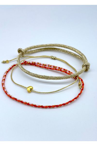 Concept HuBuTU 3-Piece Minimal Wish Luck Rope Bracelet Set