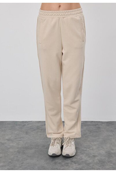 TUBİA Γυναικεία φούτερ σε πέτρα χρώματος με ρίγες στα πλαϊνά