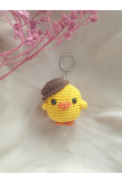 On marifet yün ve hobi dünyası Amigurumi örgü oyuncak minik sarı ördek şapşik...