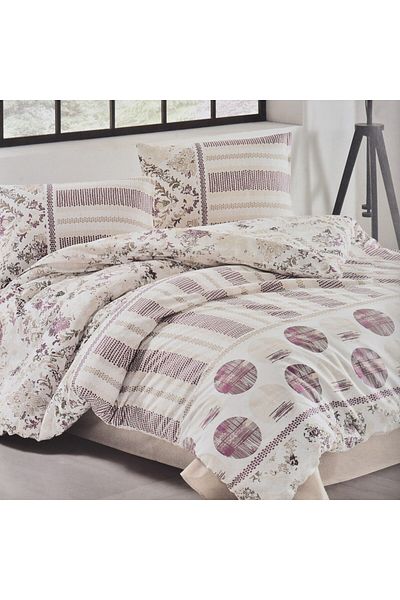 Kristal Set de husă de pilote Luna Lilac Terry Bumbac