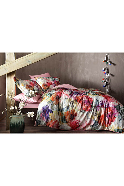 Taç Dijital Saten Yorgan Seti King Size Lindsay