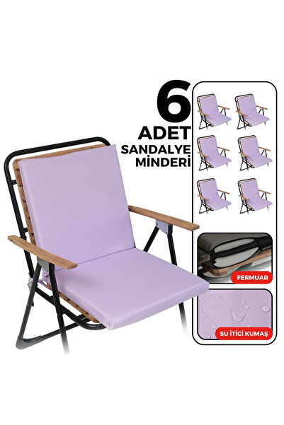 XPERMATE 6-місний стілець з підлокітниками, на блискавці, 40x40, зі спинкою, ліловий