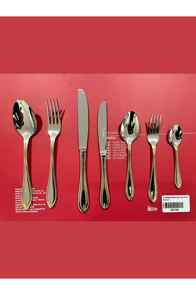 Pierre Cardin 84 Parça 12 Kişilik Çatal Bıçak Takımı Vega Gold