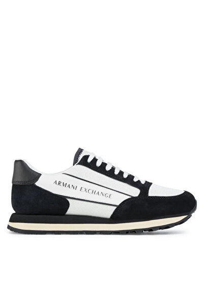 Armani Exchange Black-White Men's Sneaker - Comfortable Sole, Lace-Up, Brand Logo Xux083 Xv263-A001