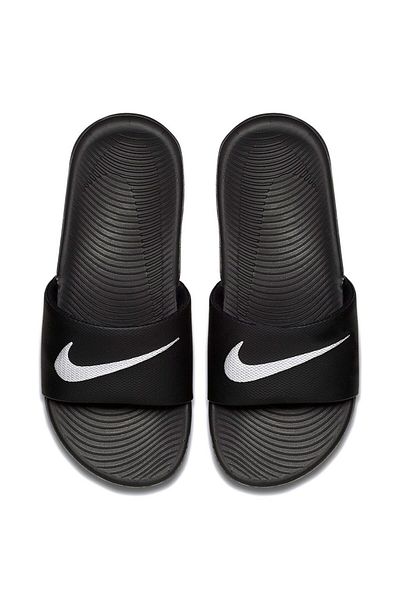 Nike Schwarze Unisex-Hausschuhe Kawa Slide (Gs/Ps)