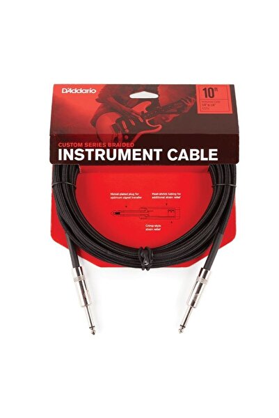 Planet Waves كابل جيتار 3 متر مضفر INST CBL BK