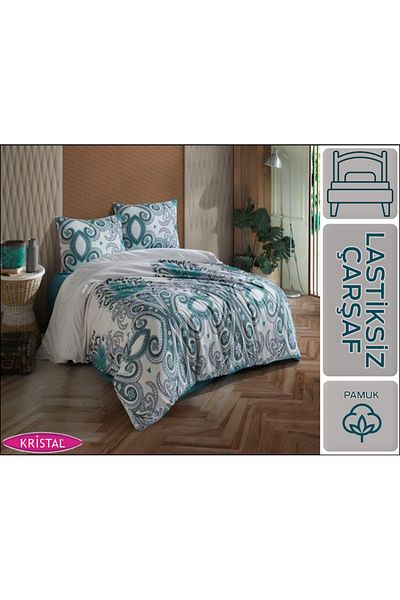 Kristal Hanedan Turquoise Single Pique Set