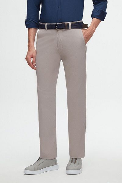 D'S Damat Παντελόνι Chino Flexible Lycra and Stone Dobby Slim Fit - Πλαϊνές τσέπες