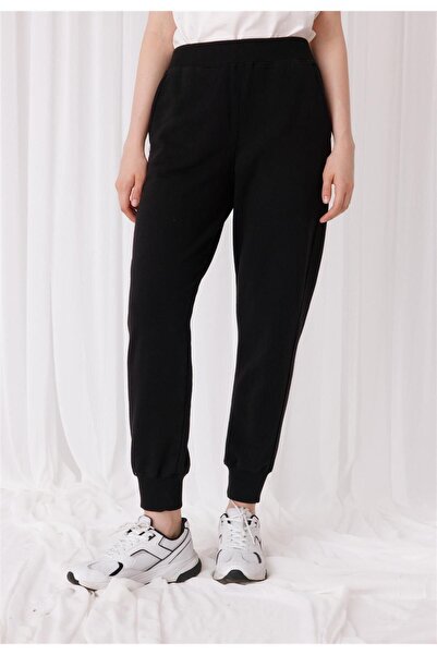 TUBİA Γυναικείο φούτερ Jogger ελαστικό σε μαύρο χρώμα