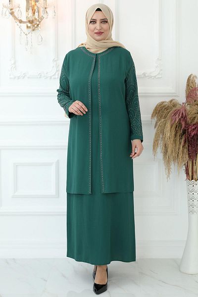 Amine Hüma Βραδινό φόρεμα Suzan Emerald