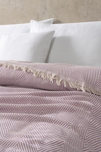 Ender Home Single - Multi-purpose Pique Blanket Bed and Sofa Shawl