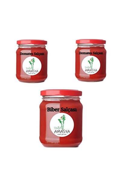 Doğal Amasya %100 Doğal Ev Yapımı Bürüt 2 Kg Domates Ve Bürüt 1 Kg Biber Salç...