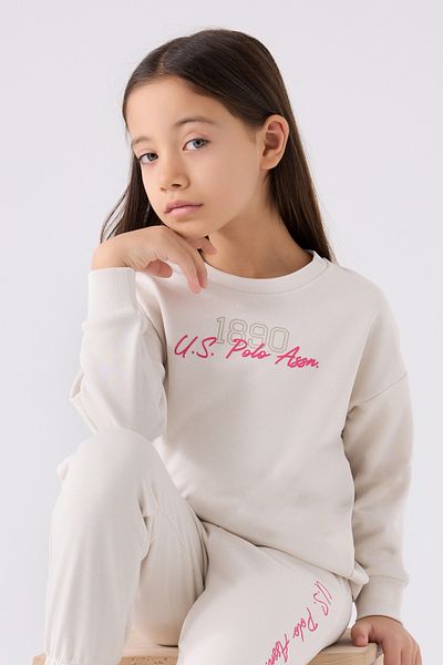 U.S. Polo Assn. Girl's Salmon Pajama Set 50299867 -Vr047