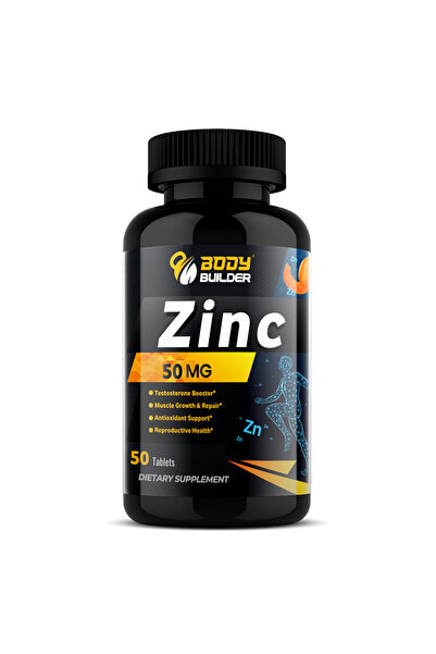 Body Builder Zinc, 50 Mg, 50 Tablets,muscle Growth & Repair.