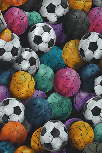 Else Dekor Комплект плик за завивка с калъфка за възглавница за момче с шарени топки и футбол