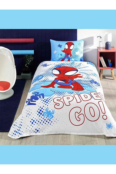 Taç Spidey and Friends Single Licensed Pique Set