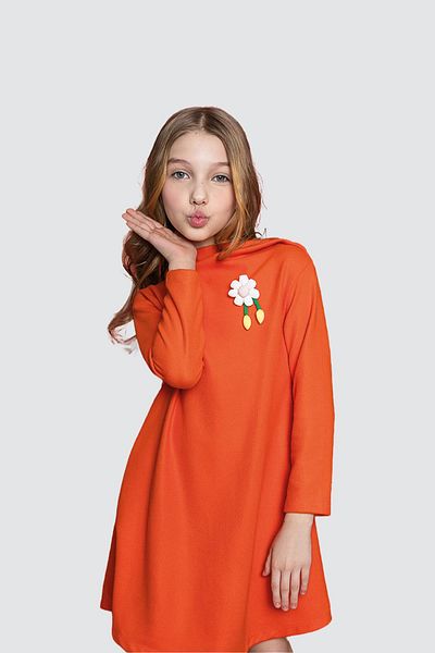 Lia Lea BG Store Оранжева рокля за момиче
