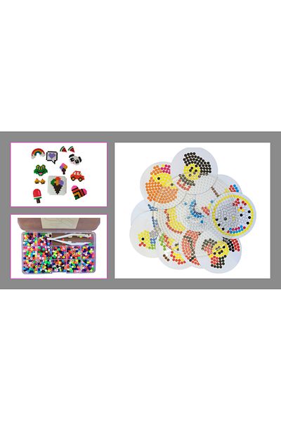 RENGARENK KIRTASİYE 10 Model Designer Bead Set - 1500 Beads (5mm)