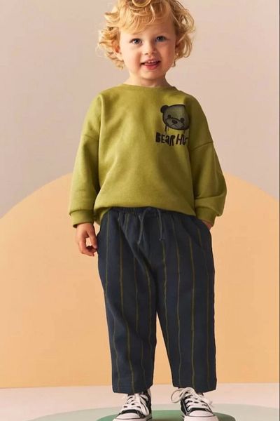 Kidmark Çocuk Modası Boy's Bear Hug Top-Bottom Set