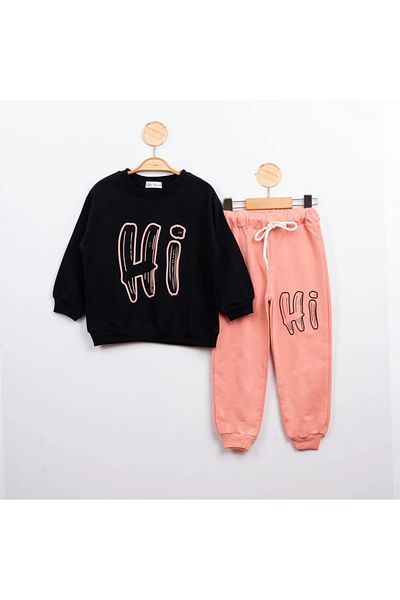 LP LittlePoffy Oversize εμπριμέ αθλητική φόρμα για μωρό και παιδί - Σετ κάτω και επάνω, δύο τεμαχίων