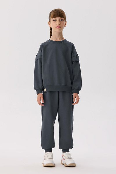 Tyess Basic Bg Store Girl's Anthracite Set