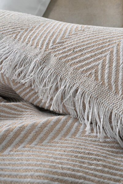 Ender Home Single Pique Blanket Bedspread - Multi-purpose Sofa Shawl