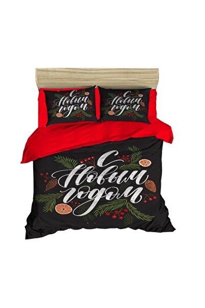 Fabeteks Orange Double Duvet Cover Set