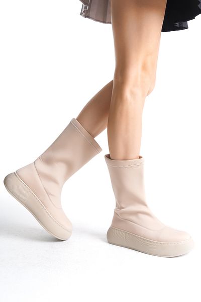 Moda Değirmeni Δέκα Γυναικείες Stretch Μποτάκια BG1165-116-0002