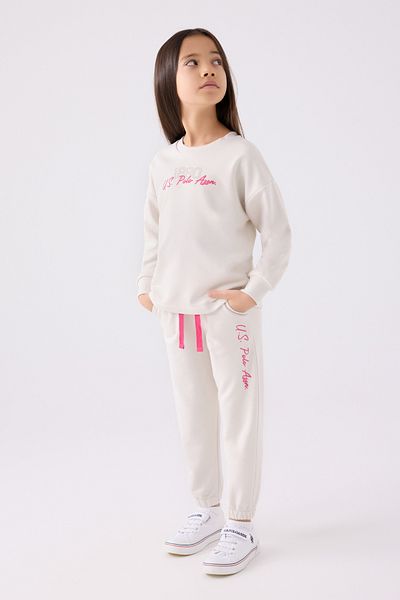 U.S. Polo Assn. Girl's Salmon Pajama Set 50299867 -Vr047