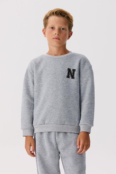 Nebbati Basic Bg Store Boy Gray Sweatshirt