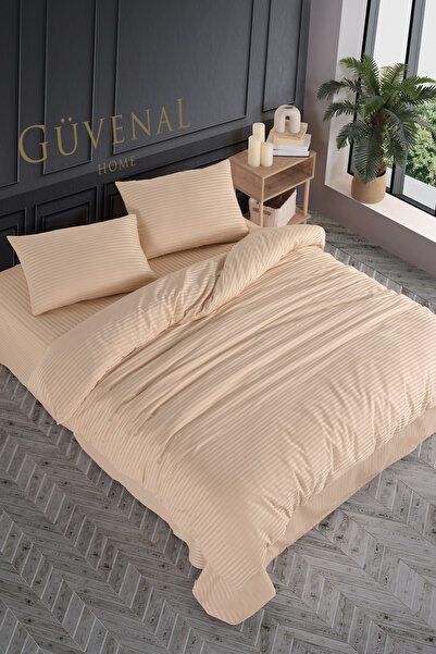 Güvenal Deluxe Double Size Cotton Satin Duvet Cover Set - Boxed, Dowry Box