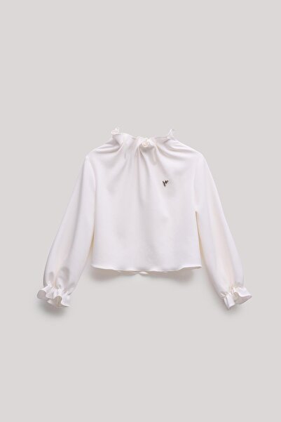 Lia Lea BG Store Λευκή μπλούζα για κορίτσια