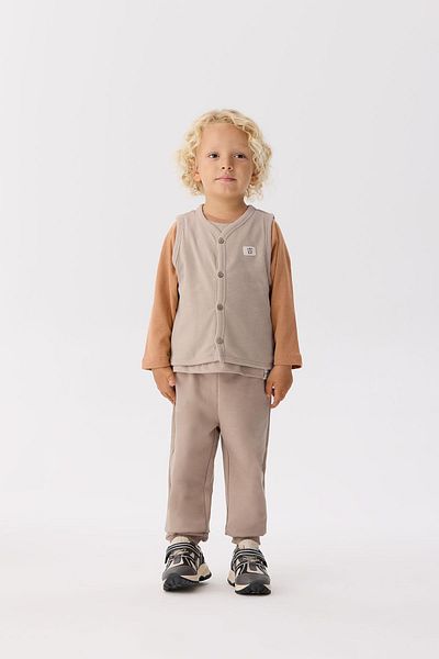 Nebbati Basic Bg Store Baby Boy Beige Vest