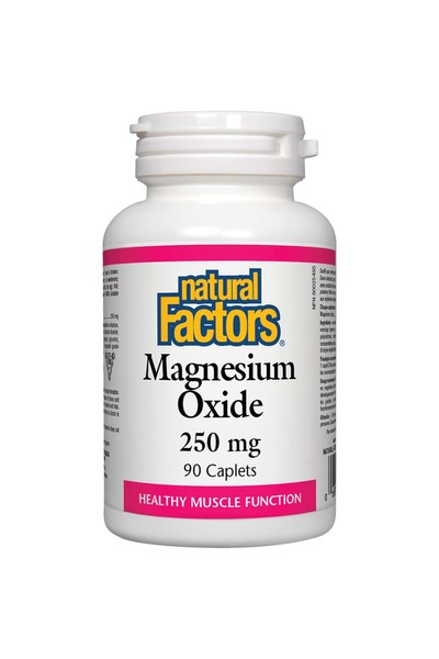 Natural Factors أكسيد المغنيسيوم، 250 ملغ، 90 كبسولة
