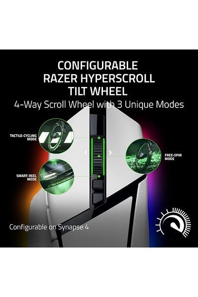 RAZER Basilisk V3 Pro 35K Wireless Gaming Mouse:HyperScroll Wheel/35K DPI/13 Buttons/140Hr Battery