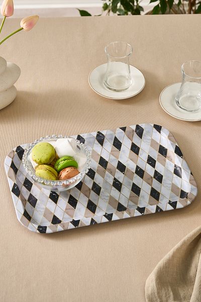 Karaca Madrid Metal Tray 25X35 cm