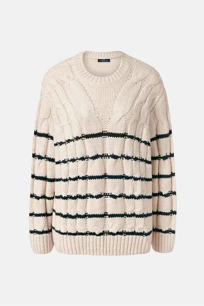 Tchibo Women Knitted Pull Over Sweater, Beige