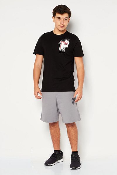 Fila Men Sportswear Fit Senden Short Sleeve Outdoor T-Shirt, Black