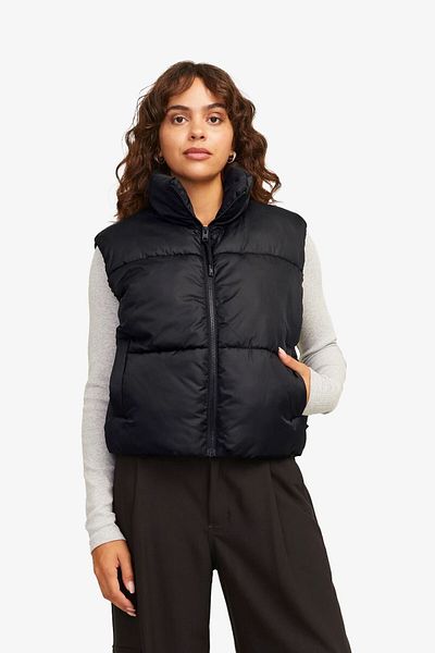 JJXX Vestă neagră pentru femei Jxsolvej - 12258074