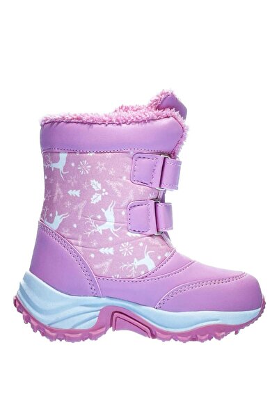 Kidx Noxis Kürklü Kauçuk Taban Kız Çocuk Karbotu Pembe