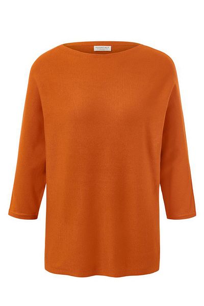 Tchibo Women Round Neck Knitted Sweaters, Rust