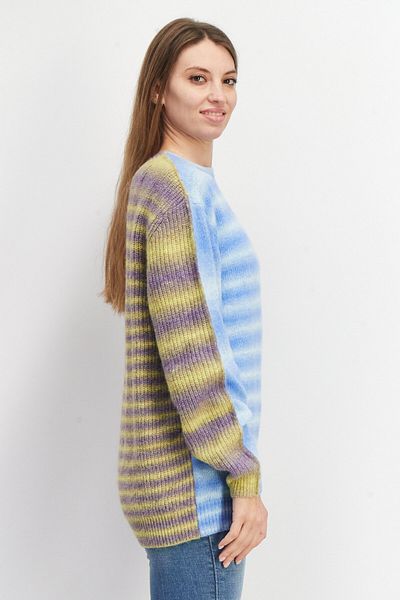 Esprit Women Knitted Tie Dye Sweater, Blue Combo