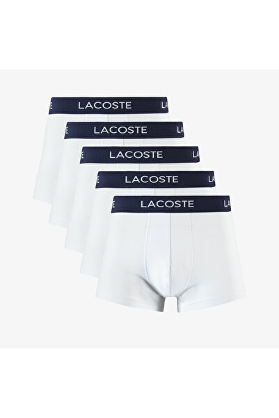 Lacoste Core Erkek 5'li Beyaz Boxer
