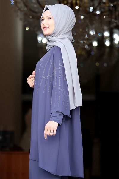 Amine Hüma Σετ Hijab Διπλό Ispirto Bade