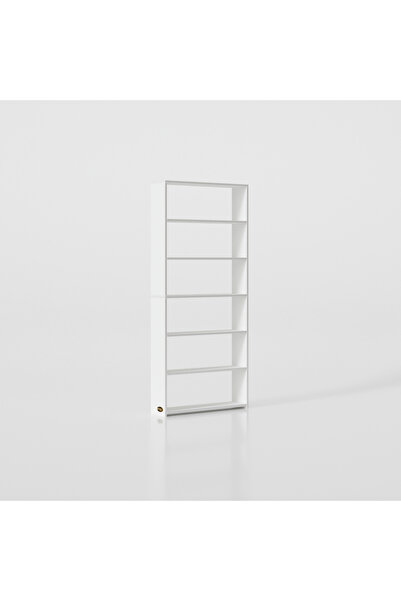 Kenzlife Kitaplık Süper Ga 180*80*19 Byz 6 Katlı Tek Bölme Çift Bölme Opsiyonlu Ofis Mutfak Banyo Do