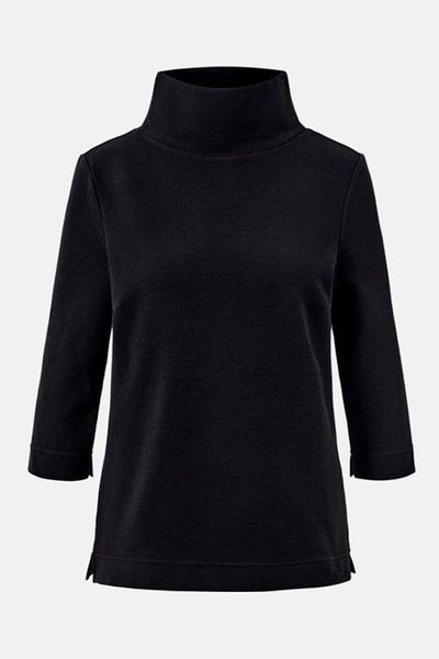 Tchibo Women Crew Neck Knitted Sweater, Black