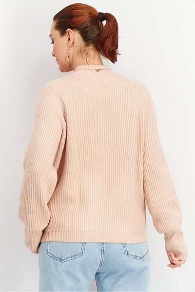 Tchibo Women Crew Neck Long Sleeves Knit Sweater, Pink