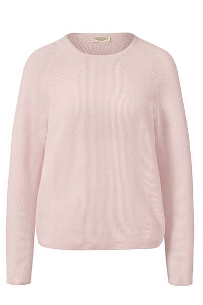 Tchibo Women U-neck Long Sleeves Knitted Sweater, Pink