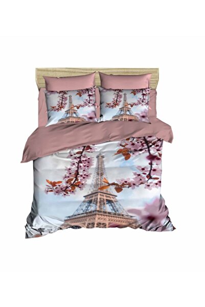 Fabeteks Valentine's Day Paris 3-D Digital Double Duvet Cover Set
