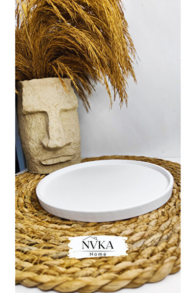 NVKA STORE Dekoratif Yuvarlak Sunumluk Stand Dekor 20 cm